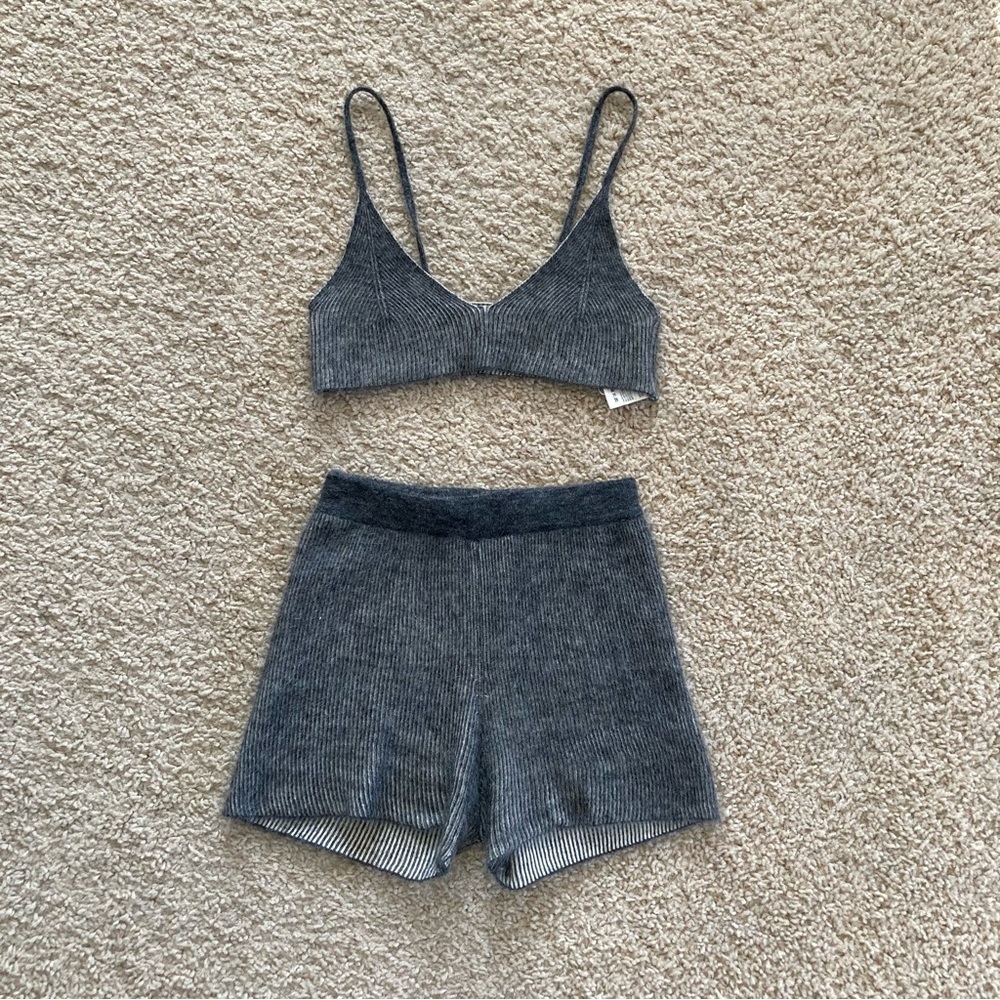 COPY - Jacquemus Fuzzy Ribbed Knit Set